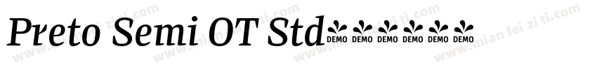 Preto Semi OT Std字体转换